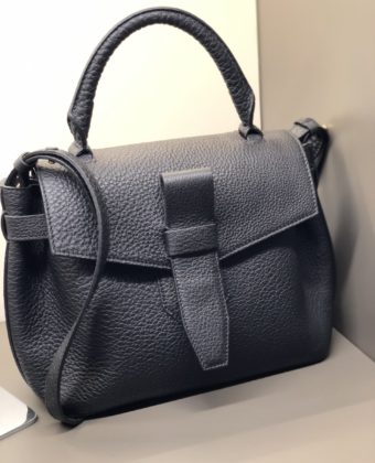 Sac Lancel Charlie porté main rabat S noir