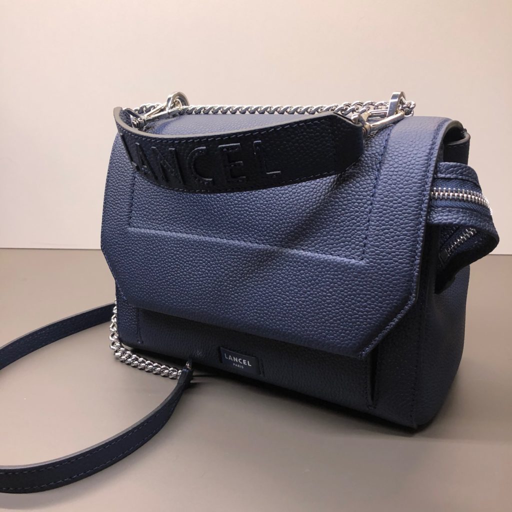 Sac Lancel Ninon rabat M bleu p?�trole - ?? sacs