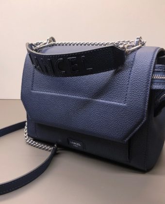 Sac Lancel Ninon rabat M bleu pétrole
