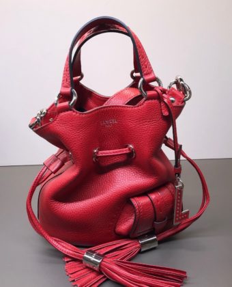 Sac Lancel Premier Flirt mini seau rouge