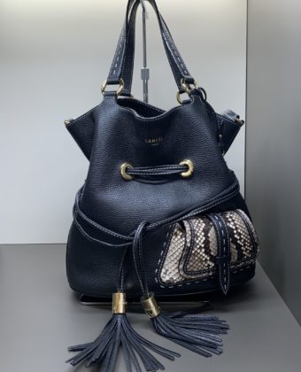 Sac Lancel Premier Flirt seau M noir/roccia
