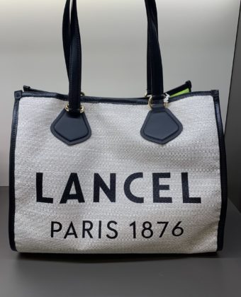 Sac Lancel cabas d’été L naturel noir