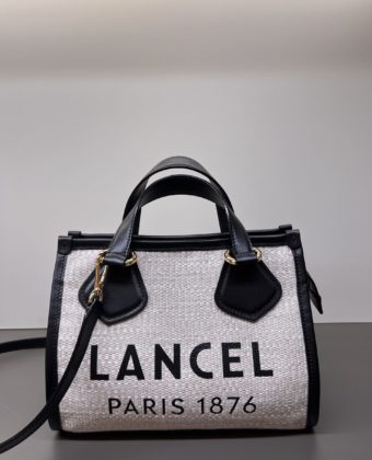 Sac Lancel cabas d’été S naturel noir