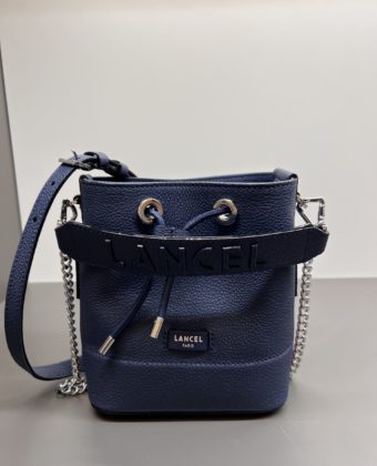 Sac Lancel seau Ninon S bleu petrole