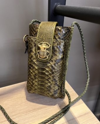 Etui à Telephone Double Claris Virot Python