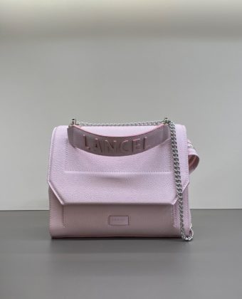 Sac Lancel Ninon rabat rose dragée M