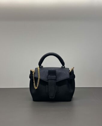 Sac Lancel mini sac porté main Charlie noir
