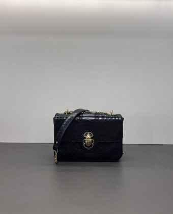 Sac Medium Ava Claris Virot python noir