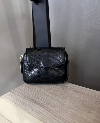Porte Monnaie Karl Claris Virot python noir