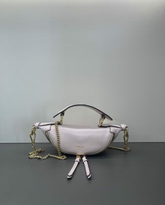 Sac Lancel mini origami Rose Quartz