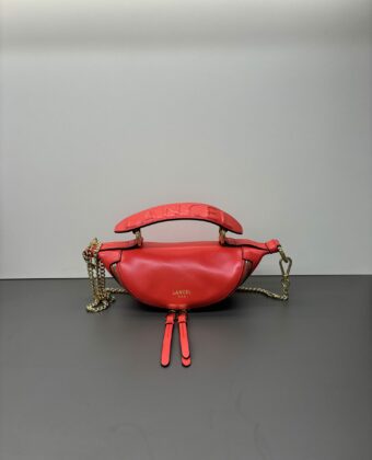 Sac Lancel mini origami Rouge Baiser