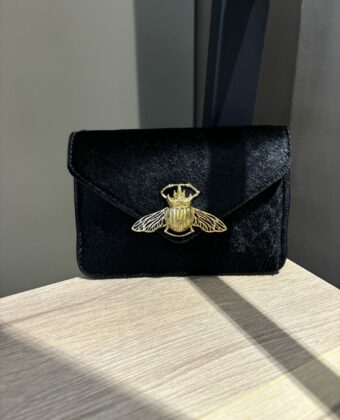 Porte-cartes Alex Claris Virot cuir Noir Astrakan