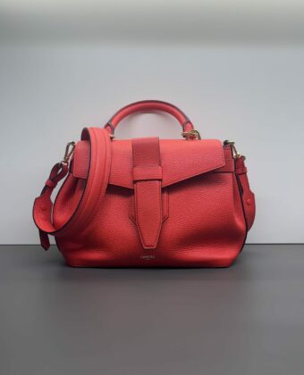 Sac Lancel Charlie rabat S vachette Rouge Baiser