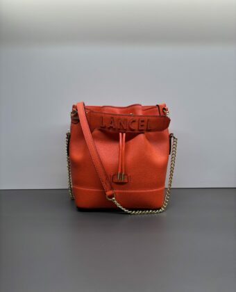 Sac Lancel seau Ninon M Orange Vif