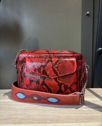 Sac Big Charly Claris Virot python Rubis