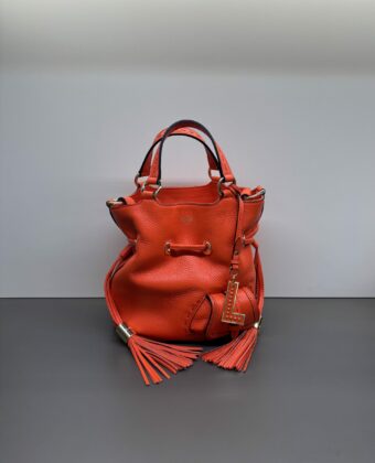 Sac Lancel Premier Flirt mini seau Orange Vif