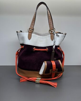 Sac Lancel Premier Flirt seau M Multico Cassis