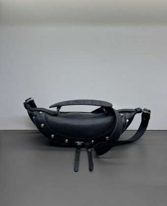 Sac Lancel origami S Noir Nickel à clous