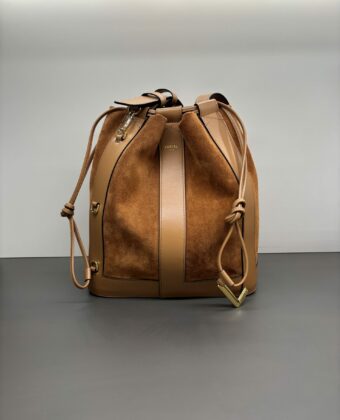 Sac seau Lancel Elles M Camel