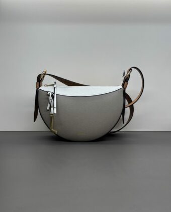 Sac Lancel Faubourg Demi Lune Multico neige
