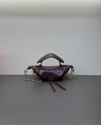 Sac Lancel mini origami Cassis