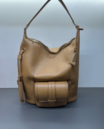 Sac Lancel Premier Flirt Hobo zippé M Camel