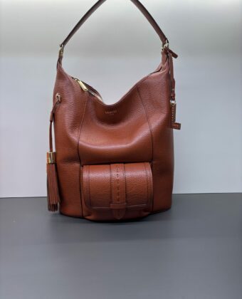 Sac Lancel Premier Flirt Hobo zippé M Brique